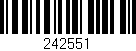 Código de barras (EAN, GTIN, SKU, ISBN): '242551'