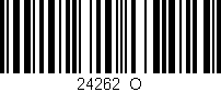 Código de barras (EAN, GTIN, SKU, ISBN): '24262_O'