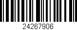 Código de barras (EAN, GTIN, SKU, ISBN): '24267906'