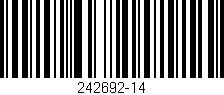 Código de barras (EAN, GTIN, SKU, ISBN): '242692-14'