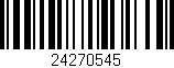 Código de barras (EAN, GTIN, SKU, ISBN): '24270545'