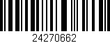 Código de barras (EAN, GTIN, SKU, ISBN): '24270662'