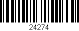 Código de barras (EAN, GTIN, SKU, ISBN): '24274'