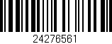 Código de barras (EAN, GTIN, SKU, ISBN): '24276561'
