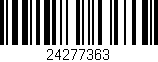 Código de barras (EAN, GTIN, SKU, ISBN): '24277363'
