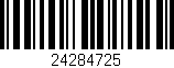 Código de barras (EAN, GTIN, SKU, ISBN): '24284725'