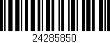 Código de barras (EAN, GTIN, SKU, ISBN): '24285850'