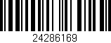 Código de barras (EAN, GTIN, SKU, ISBN): '24286169'