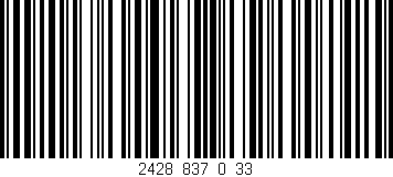 Código de barras (EAN, GTIN, SKU, ISBN): '2428_837_0_33'