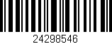 Código de barras (EAN, GTIN, SKU, ISBN): '24298546'