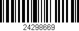 Código de barras (EAN, GTIN, SKU, ISBN): '24298669'
