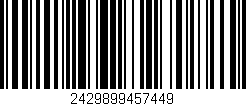 Código de barras (EAN, GTIN, SKU, ISBN): '2429899457449'