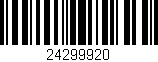 Código de barras (EAN, GTIN, SKU, ISBN): '24299920'