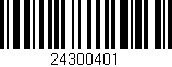 Código de barras (EAN, GTIN, SKU, ISBN): '24300401'