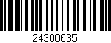 Código de barras (EAN, GTIN, SKU, ISBN): '24300635'