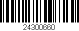 Código de barras (EAN, GTIN, SKU, ISBN): '24300660'