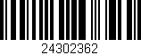 Código de barras (EAN, GTIN, SKU, ISBN): '24302362'