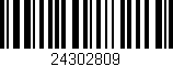Código de barras (EAN, GTIN, SKU, ISBN): '24302809'
