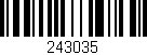 Código de barras (EAN, GTIN, SKU, ISBN): '243035'