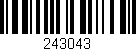 Código de barras (EAN, GTIN, SKU, ISBN): '243043'