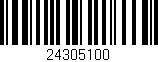 Código de barras (EAN, GTIN, SKU, ISBN): '24305100'