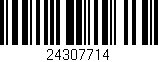 Código de barras (EAN, GTIN, SKU, ISBN): '24307714'