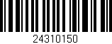 Código de barras (EAN, GTIN, SKU, ISBN): '24310150'