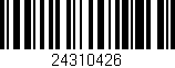 Código de barras (EAN, GTIN, SKU, ISBN): '24310426'