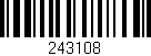 Código de barras (EAN, GTIN, SKU, ISBN): '243108'