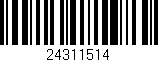 Código de barras (EAN, GTIN, SKU, ISBN): '24311514'