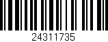 Código de barras (EAN, GTIN, SKU, ISBN): '24311735'