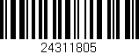 Código de barras (EAN, GTIN, SKU, ISBN): '24311805'
