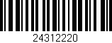 Código de barras (EAN, GTIN, SKU, ISBN): '24312220'