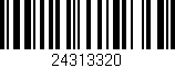 Código de barras (EAN, GTIN, SKU, ISBN): '24313320'