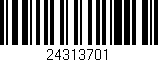 Código de barras (EAN, GTIN, SKU, ISBN): '24313701'