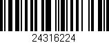 Código de barras (EAN, GTIN, SKU, ISBN): '24316224'