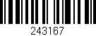 Código de barras (EAN, GTIN, SKU, ISBN): '243167'
