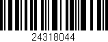 Código de barras (EAN, GTIN, SKU, ISBN): '24318044'