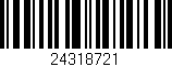 Código de barras (EAN, GTIN, SKU, ISBN): '24318721'