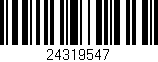 Código de barras (EAN, GTIN, SKU, ISBN): '24319547'