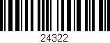 Código de barras (EAN, GTIN, SKU, ISBN): '24322'