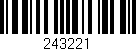 Código de barras (EAN, GTIN, SKU, ISBN): '243221'