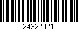 Código de barras (EAN, GTIN, SKU, ISBN): '24322921'