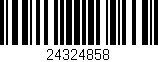 Código de barras (EAN, GTIN, SKU, ISBN): '24324858'
