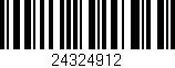 Código de barras (EAN, GTIN, SKU, ISBN): '24324912'