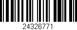 Código de barras (EAN, GTIN, SKU, ISBN): '24326771'