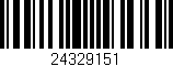 Código de barras (EAN, GTIN, SKU, ISBN): '24329151'