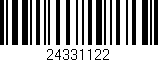 Código de barras (EAN, GTIN, SKU, ISBN): '24331122'