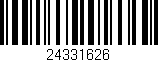 Código de barras (EAN, GTIN, SKU, ISBN): '24331626'