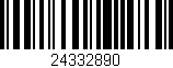 Código de barras (EAN, GTIN, SKU, ISBN): '24332890'
